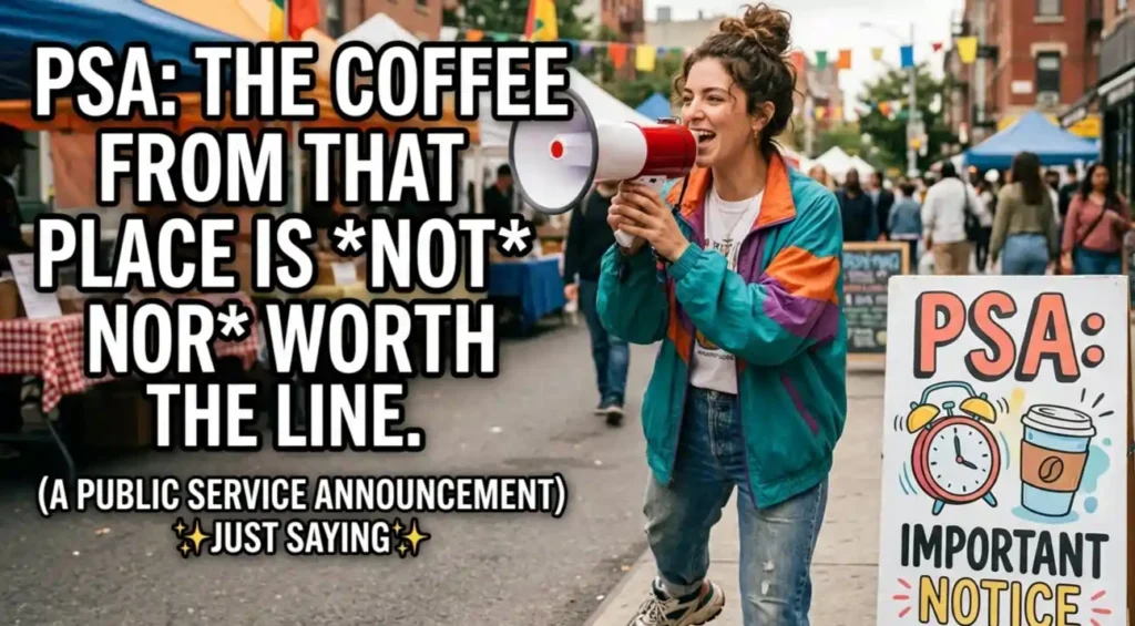 PSA meaning slang