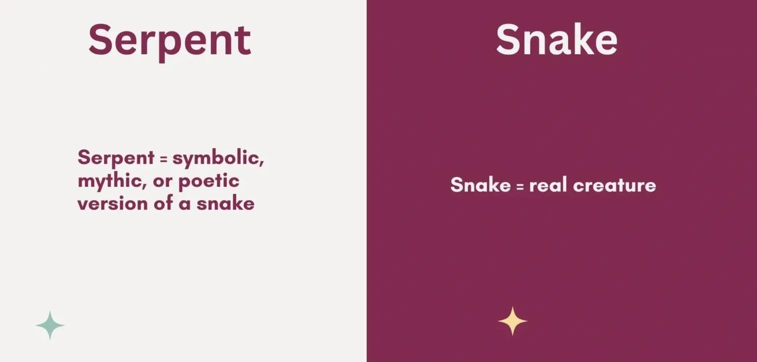 serpent vs snake